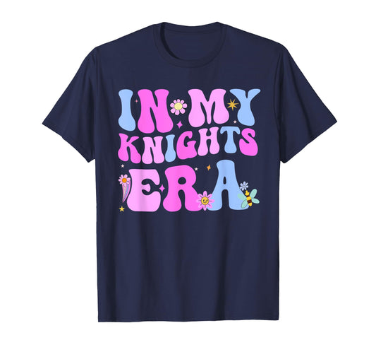 In My Knights Era Back to School Spirit Game Retro Groovy T-Shirt