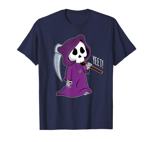 Circle Game Funny Grim Reaper Halloween Yeet T-Shirt