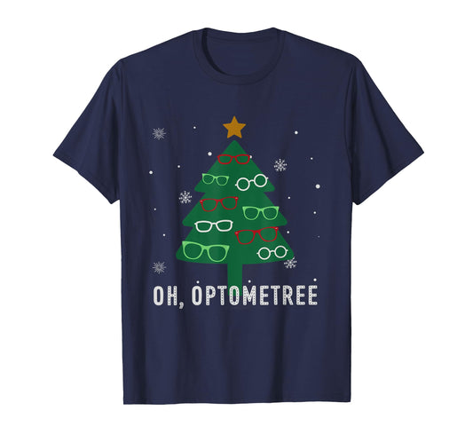 Oh Optometree Christmas Tree Optometry Student Eye Squad T-Shirt