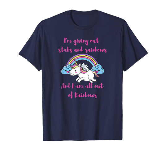 Be a stabby unicorn with rainbows womens tee birthday gift T-Shirt