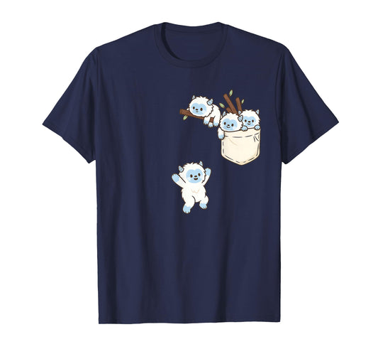 Funny Yeti Cute Playing T-Shirt