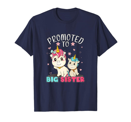 Promoted To Big Sister Unicorn Soon To Be A Big Sister T-Shirt