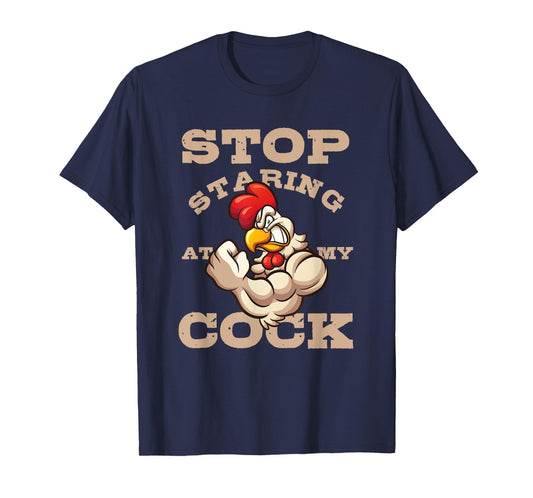 Chef Chef Staring Chicken Rooster Farmer Bird Gift T-Shirt