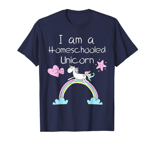 Homeschool Kids Shirts Im A Homeschooled Unicorn T-Shirt