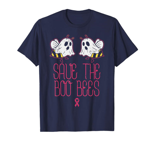 Save The Boobees Boo Bees Breast Cancer Halloween Women T-Shirt