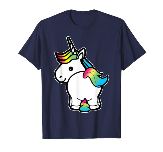 I Poop Magic Cute Unicorn Rainbow Kids Adult Shirt T-Shirt