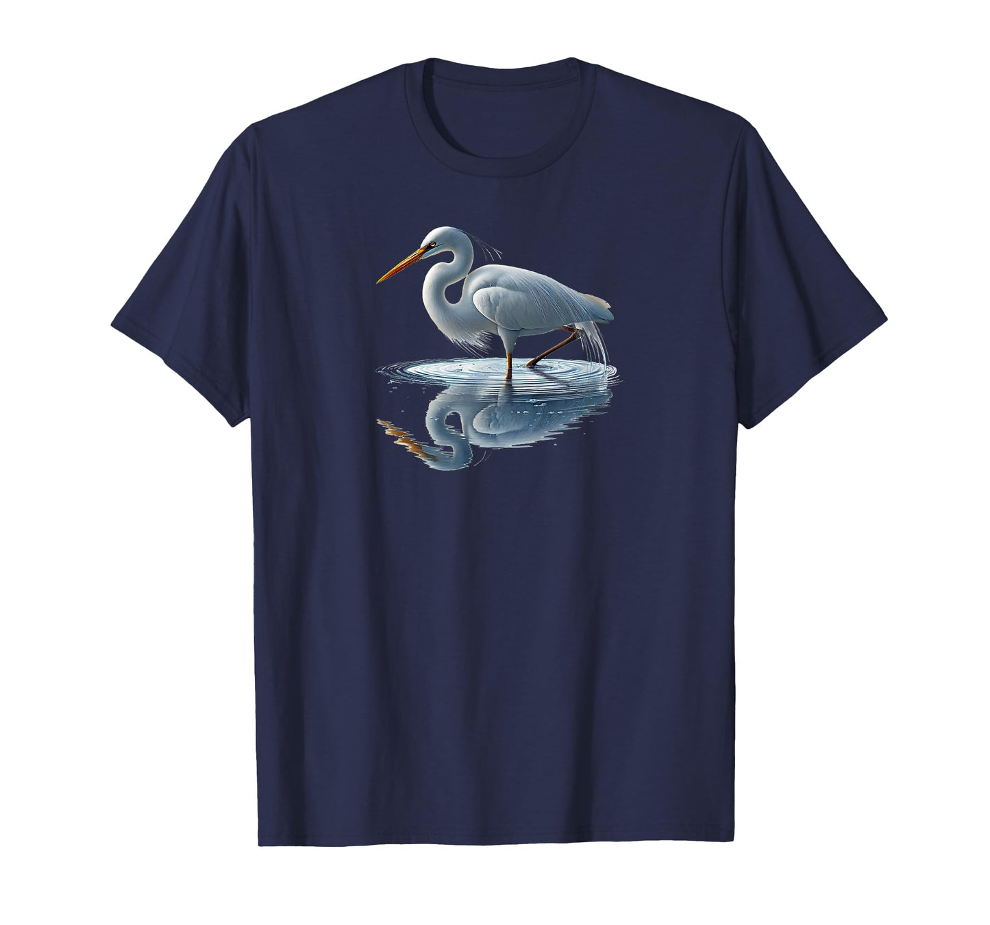 Bird Series. Great White Heron. T-Shirt