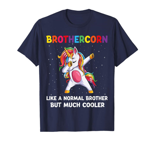BrotherCorn Brother Unicorn Birthday Family Matching Bday T-Shirt