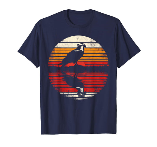 Osprey Bird Sunset Retro Style Safari Vintage 70s T-Shirt