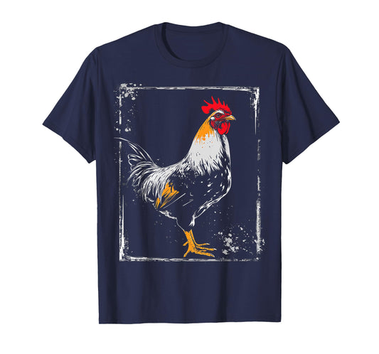 Chicken Painting Drawing Animal Art Graphic Chicken T-Shirt