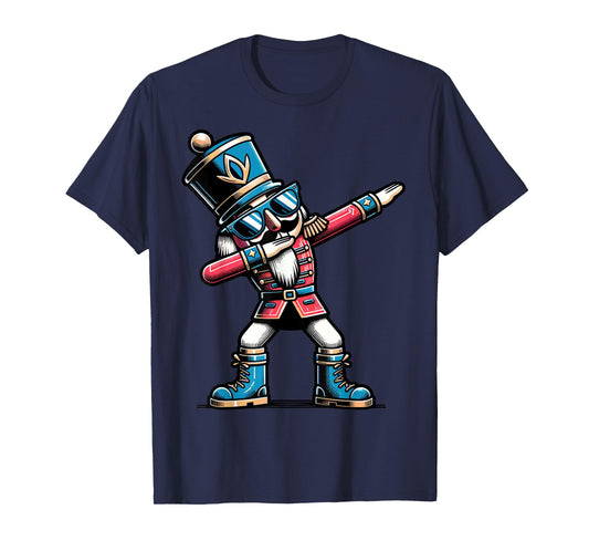 Christmas Nutcracker Dabbing Boys Santa Xmas Funny T-Shirt