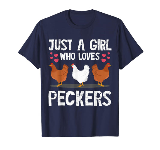 Funny Chicken Owner Art For Women Girls Chicken Lover Farmer T-Shirt