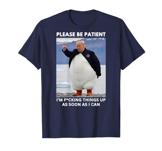 Penguins Against Tariffs Anti-Trump Protest HANDS OFF 2025 T-Shirt