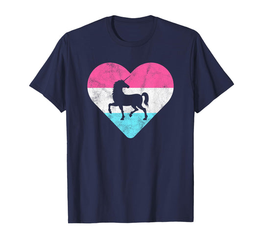 Retro Vintage Unicorn Gift for Women or Girls T-Shirt