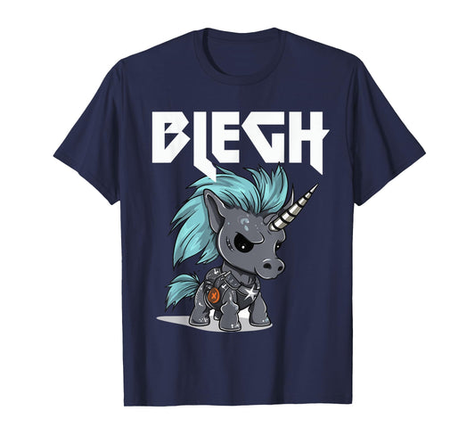 Blegh Heavy Metal Metalcore Unicorn T-Shirt
