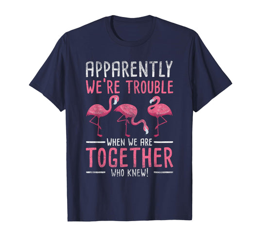 Apparently We Are Trouble Flamingo T-Shirt