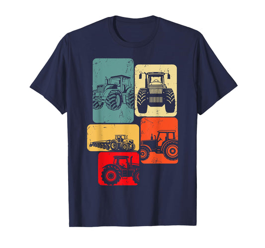 Tractors Farm Kids Boys T-Shirt