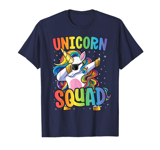 Unicorn Squad Shirt for Women Boys Girls Dabbing Unicorn T-Shirt