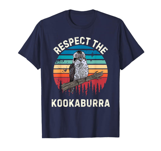 Retro Respect The Kookaburra Bird Vintage Kookaburra Lover T-Shirt