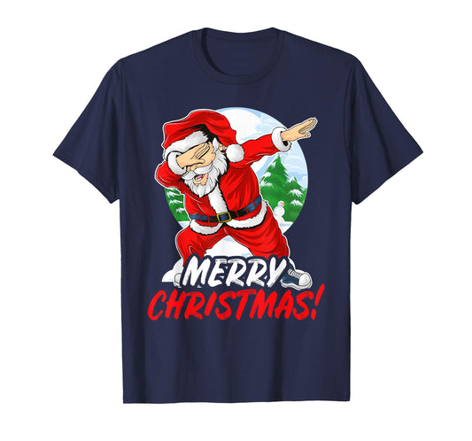 Unicorn Santa Claus Dab Christmas T-Shirt