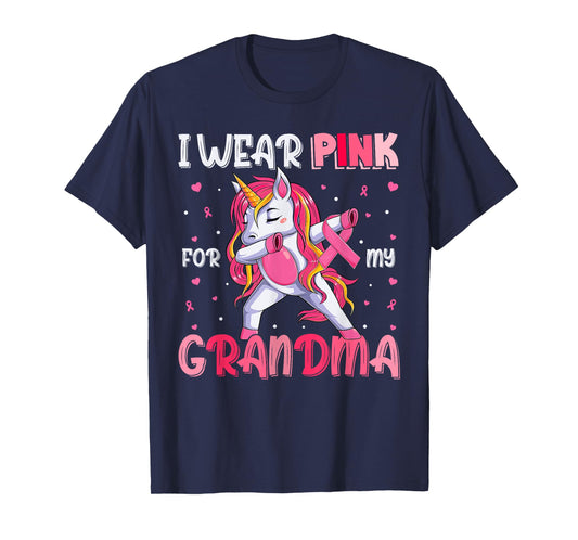Breast Cancer Grandma, Girls I Wear Pink For My Grandma T-Shirt