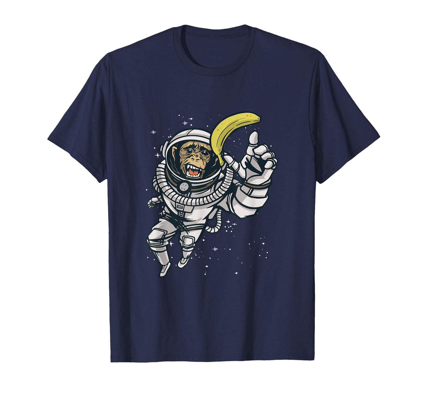 Funny Astronaut Monkey Chimpanzee Chimp Space Humor Meme T-Shirt