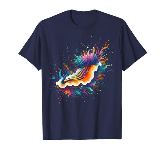 Nudibranch Minimalist and Vibrant Style Christmas Birthday T-Shirt