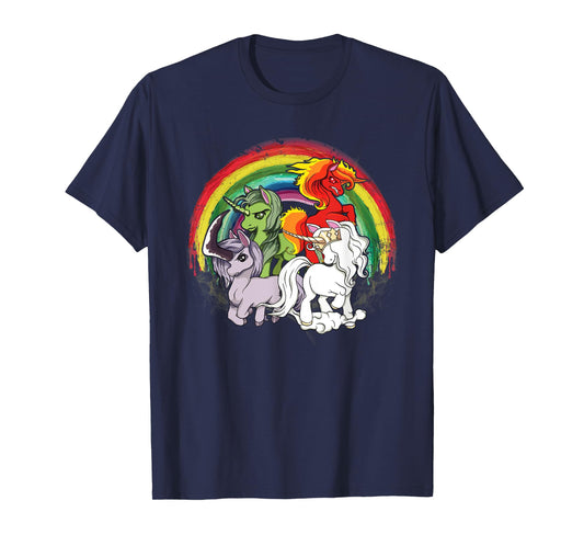 Four Unicorns Of The Apocalypse T-Shirt, Unicorn Shirt T-Shirt