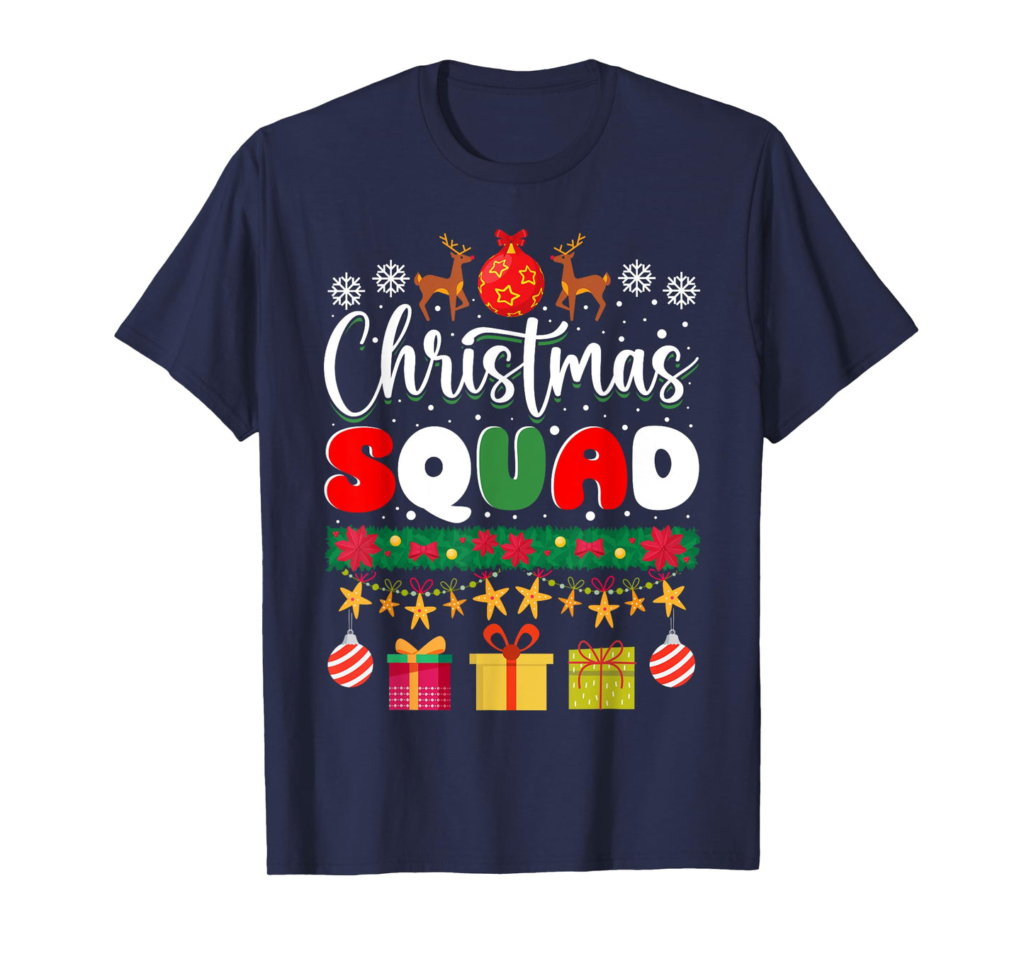 Christmas Squad Family Matching Group Christmas Xmas T-Shirt