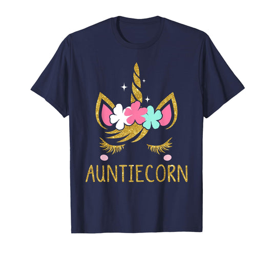 Auntiecorn Unicorn Auntie T-Shirt T-Shirt