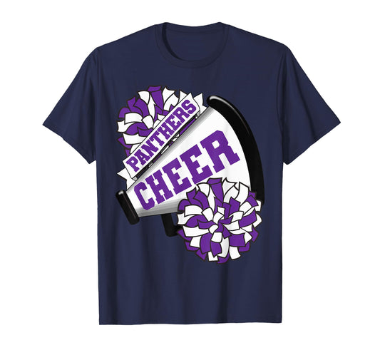 Panthers Cheer Back To School Cheerleading Spirit P T-Shirt