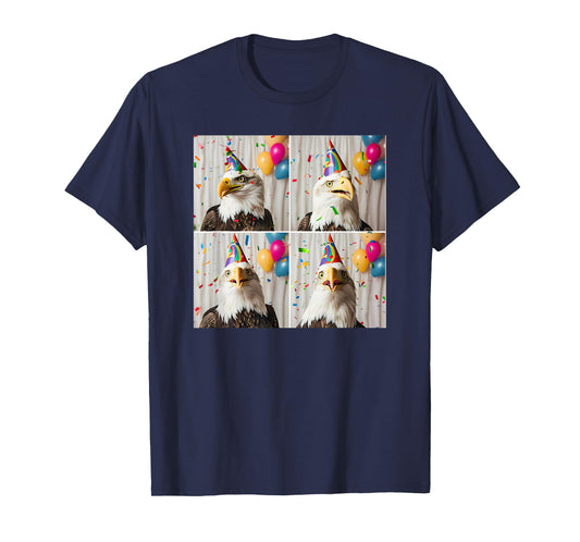 Bald Eagle Face Happy Bird Of Prey Portrait Eagle Birthday T-Shirt