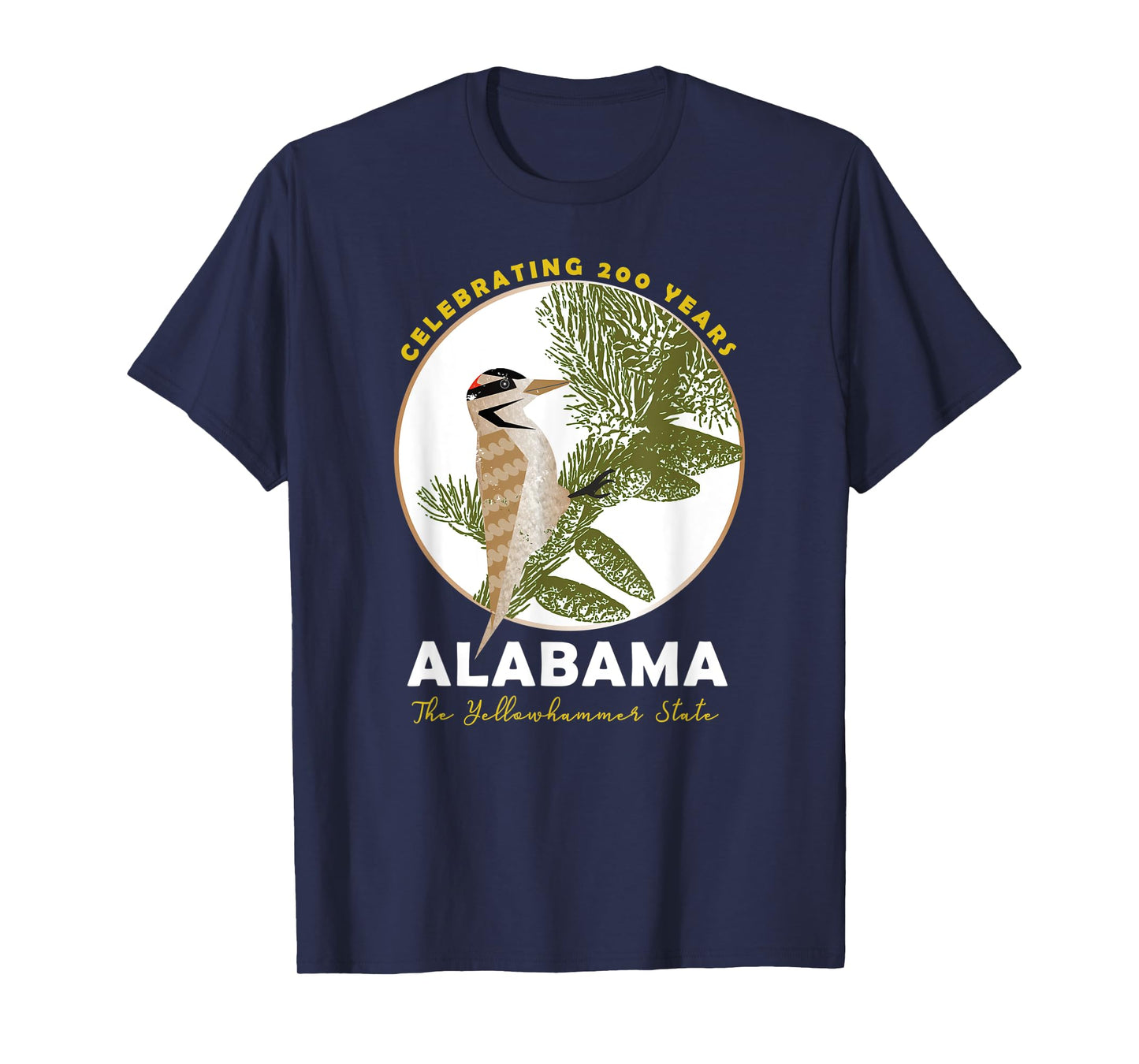 Alabama Bicentennial The Yellowhammer State 1819-2019 T-Shirt