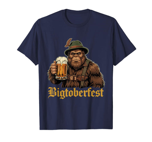 Funny Bigfoot Bigtoberfest Oktoberfest Beer Drinking Team T-Shirt
