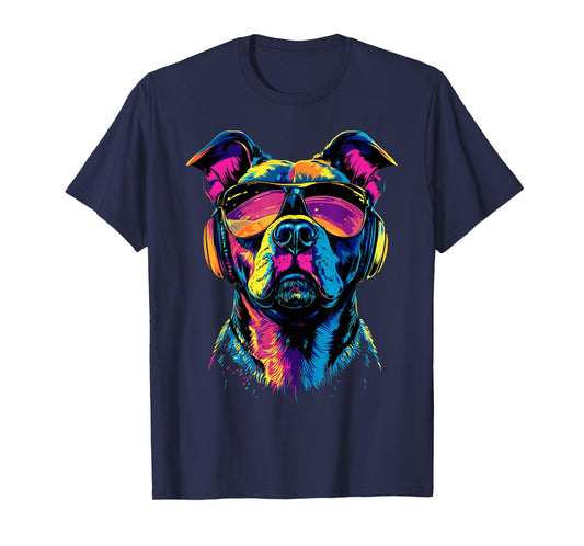 Pit Bull with Sunglasses Pittie American Pit Bull Terrier T-Shirt