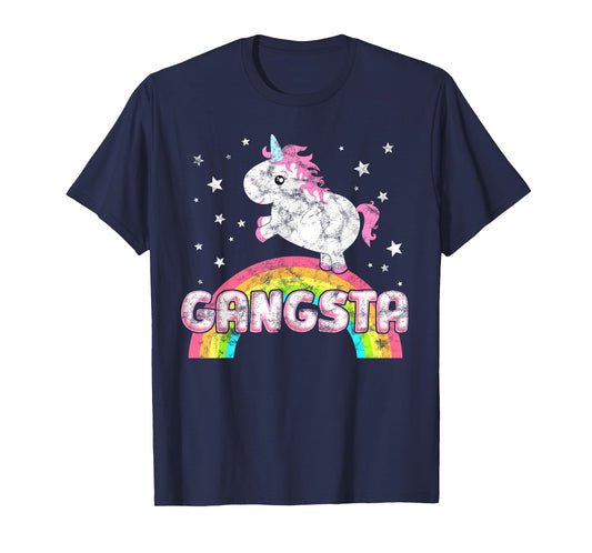 Funny Ironic Cool Unicorn Gangsta Rap Music Festival T-Shirt T-Shirt
