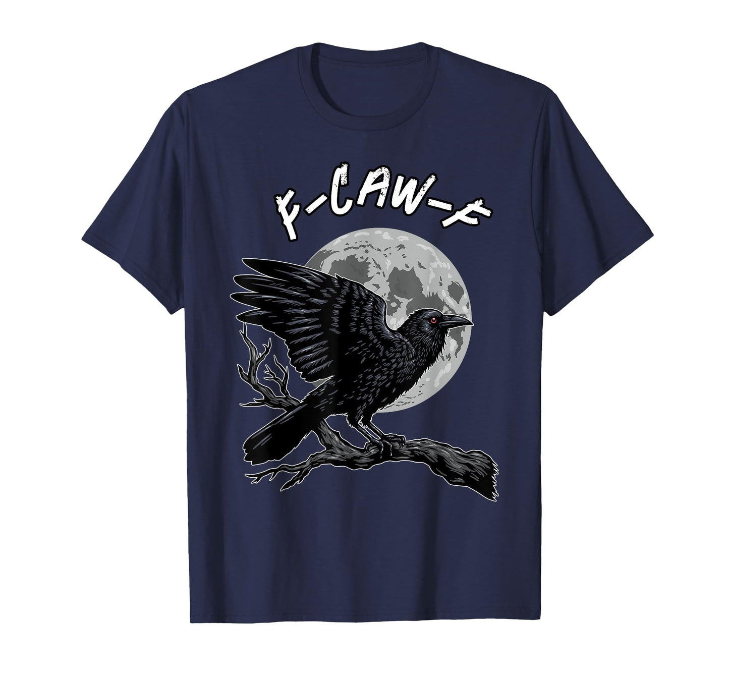 Vintage Crow F Caw F Funny Black Bird Lover Raven Gothic T-Shirt