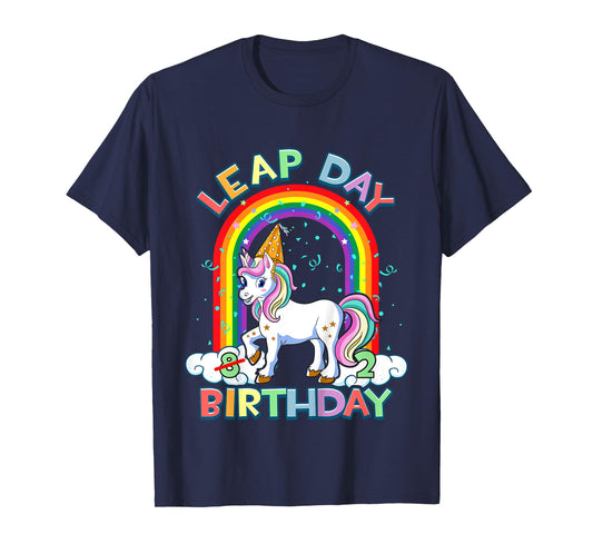 Kids Leap Day Birthday 8th February 29 8 Year Old Girl Gift T-Shirt