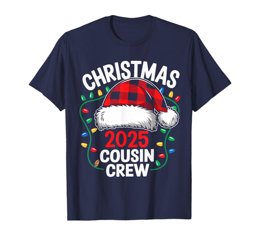 Merry Christmas Cousin Crew 2025 Family Matching Xmas 2025 T-Shirt