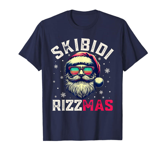 Skibidi Rizzmas Christmas Rizz Santa Claus Rizz the Season T-Shirt