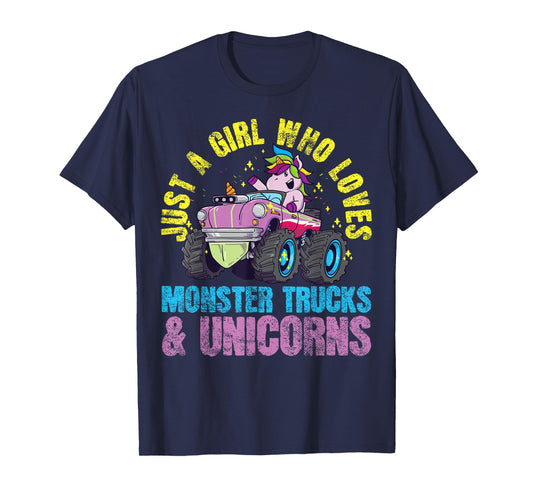 Monster Truck Unicorn Girl T-Shirt