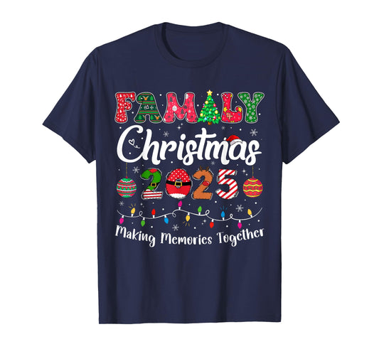 Family Christmas 2025 Matching Outfit Xmas Squad Santa Group T-Shirt