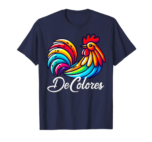 DeColores Cursillo Rainbow Rooster Catholic T-Shirt