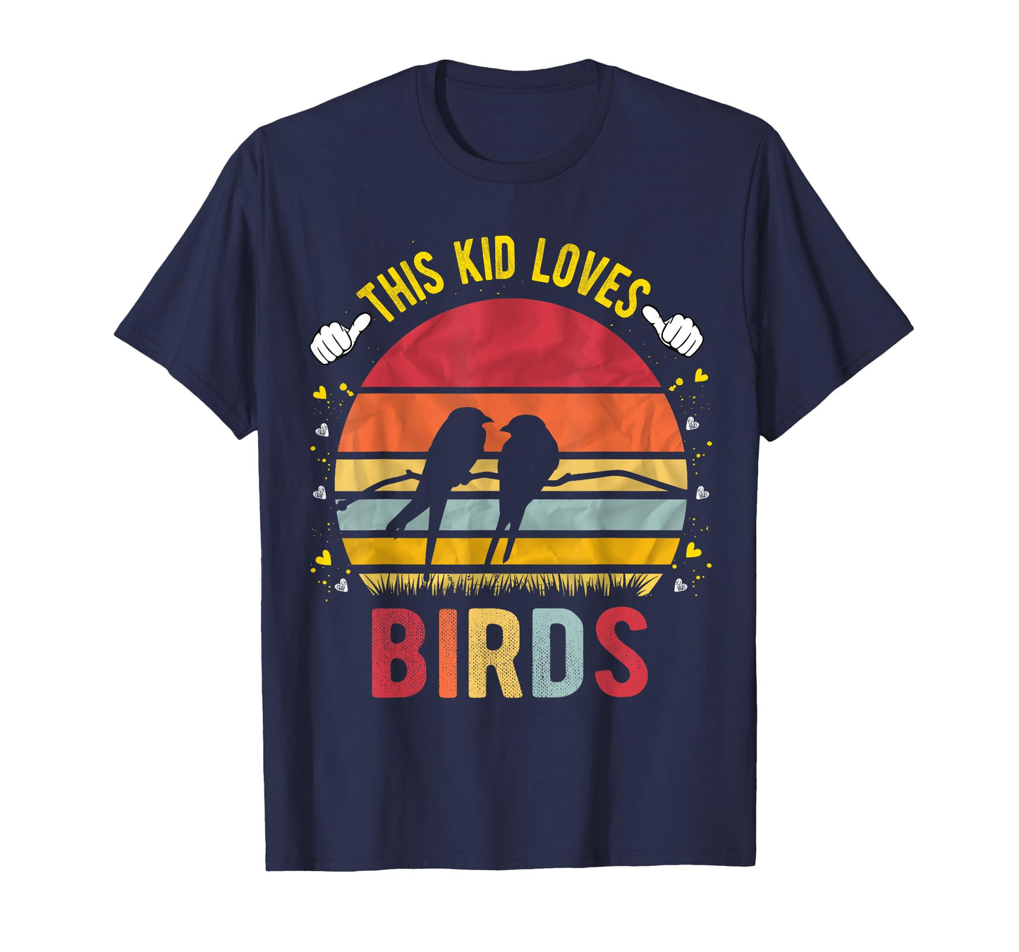 This Kid Loves Birds Boys and Girls Bird Gift T-Shirt