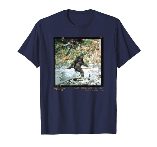 Bigfoot History Tees Historic Bigfoot Photography Patty the Bigfoot T-Shirt