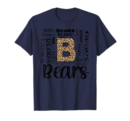 Bears School Sports Fan Team Spirit Vintage T-Shirt