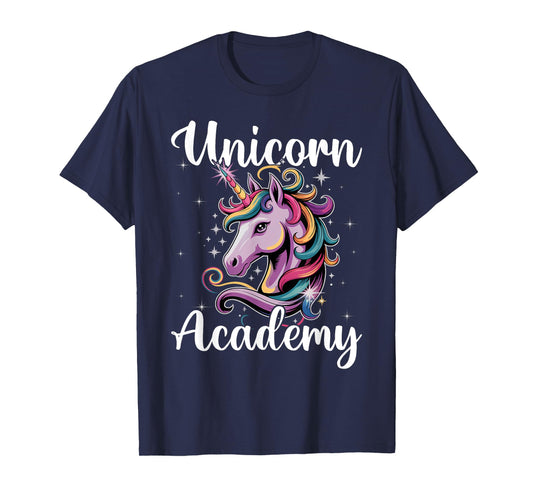 Unicorn Academy Enchanting Graphic Logo T-Shirt