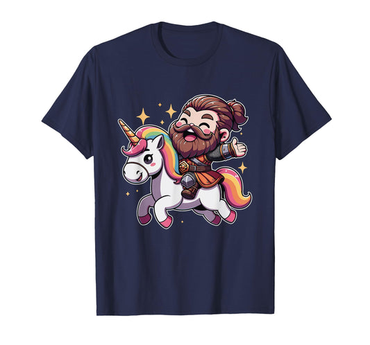 Epic Viking Riding A Unicorn T-Shirt