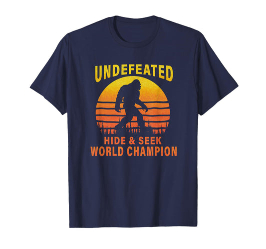 Undefeated Hide And Seek World Champion Bigfoot T-Shirt T-Shirt