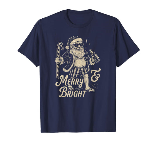 Cool Vintage Santa Clause Party Design T-Shirt